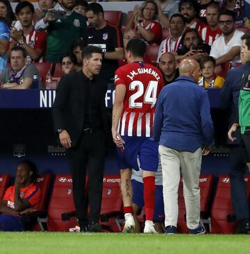 Simeone y José María Giménez.