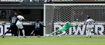 El portero belga tuvo una actuacin destacada en el partido contra el Pachuca.