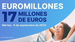 Euromillones: comprobar los resultados del sorteo de hoy, martes 6 de septiembre