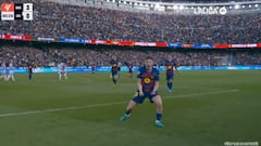 El zambombazo de Fermín con una celebración tremenda: qué locura de gol