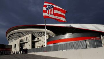 Fachada del Wanda Metropolitano. Ante el Barcelona se llenará.