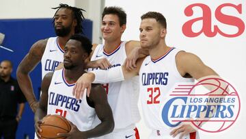 DeAndre Jordan, Patrick Beverley, Gallinari y Blake Griffin, rostros de los Clippers en el primer a&ntilde;o sin Chris Paul.