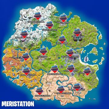 Ubicaciones de las Tartas de Cumpleaños