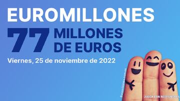 Euromillones: comprobar los resultados del sorteo de hoy, viernes 25 de noviembre