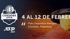 Córdoba Open ATP 2022: fixture, cuadro, jugadores, partidos y calendario del torneo