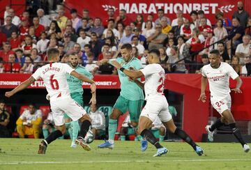 Eden Hazard, Karim Benzema, Carr?o y Diego Carlos.