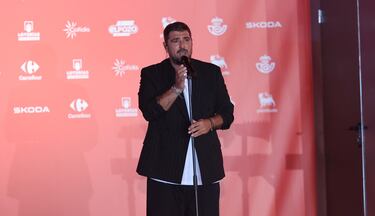 El cantante español, Antonio Orozco, en la presentación de la 80 edición de La Vuelta.