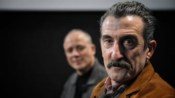 Los actores Javier Gutiérrez (i) y Luis Zahera (d) durante un junket, en los Cines Embajadores, a 2 de abril de 2024, en Madrid (España). ‘Pájaros’ es una película española-rumana de comedia dramática de carretera dirigida por Pau Durà, quien la coescribió junto a Anna M. Peiró. Está protagonizada por Javier Gutiérrez, Luis Zahera y Teresa Saponangelo, y tiene previsto su estreno en cines españoles el próximo viernes 5 de abril, con distribución de Filmax.
02 ABRIL 2024;JUNKET;PELÍCULA;PÁJAROS;COMEDIA DRAMÁTICA;MADRID
Fernando Sánchez / Europa Press
02/04/2024