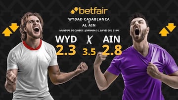 Wydad Casablanca vs. Al Ain FC: horario, dónde ver, pronósticos y clasificación