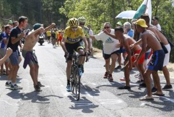 Chris Froome y Alberto Contador.