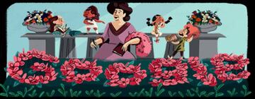 Doodle de Google en homenaje al 166º aniversario del nacimiento de Emilia Pardo Bazán