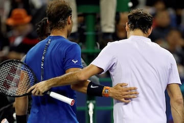 Las imágenes de la derrota de Nadal ante Federer en Shanghái