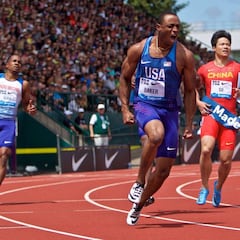 Baker sorprende a Coleman en 100 metros con 9.78 ventosos