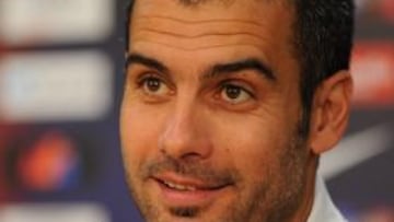 Guardiola, en rueda de prensa.