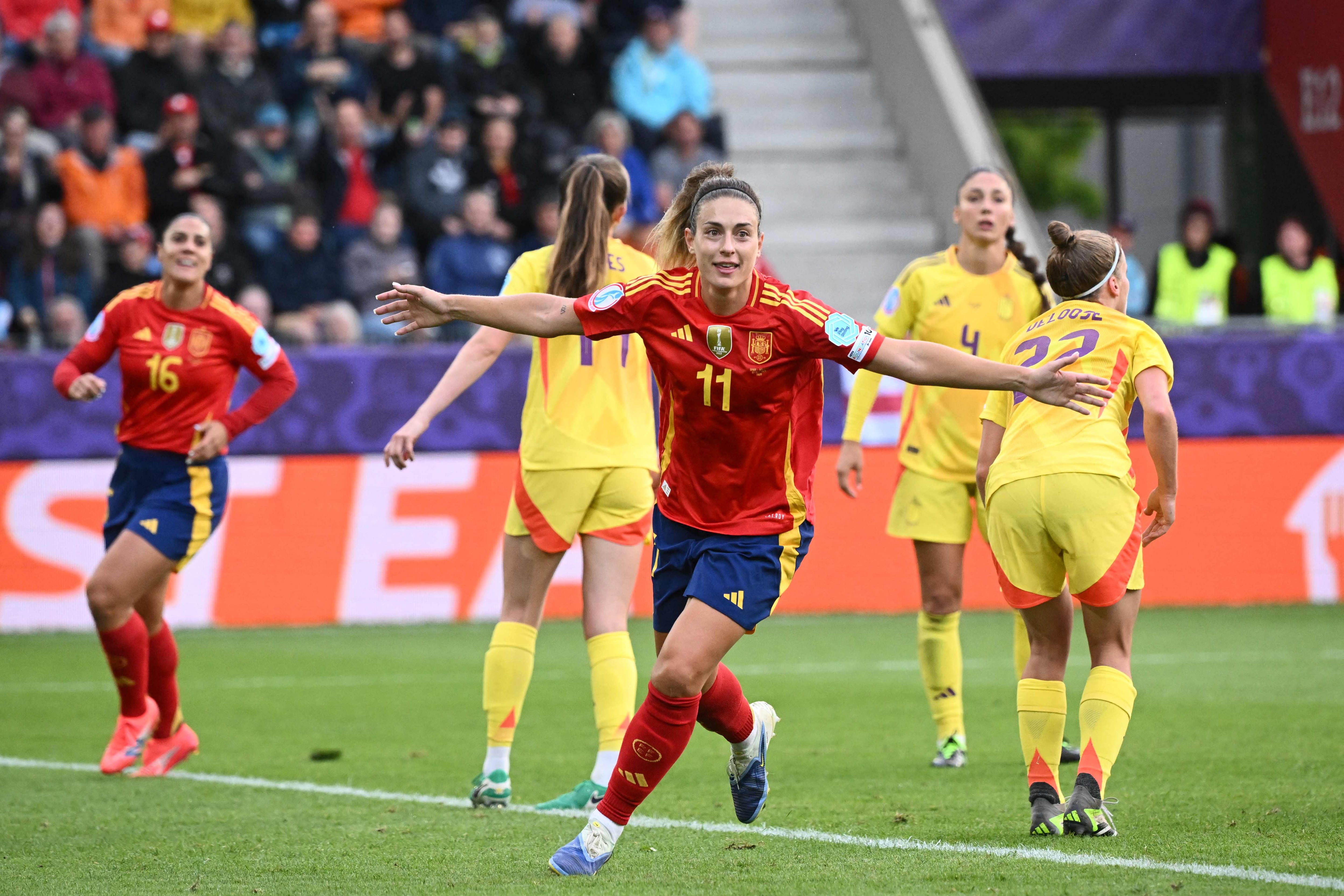 La goleada de España a Bélgica