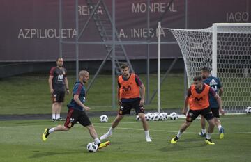 El primer entrenamiento de España en Krasnodar