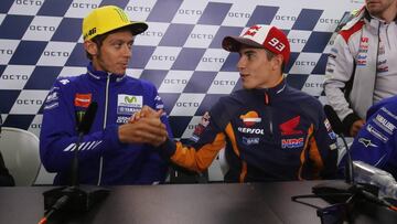 Rossi y Márquez.