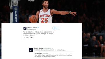 El Chicago Tribune se ríe de Derrick Rose... y rectifica