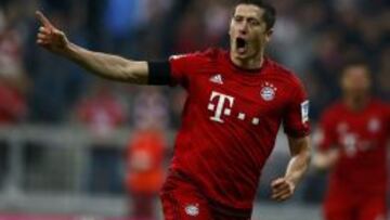 Lewandowski, cinco goles en nueve minutos.