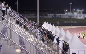 Gran ambiente en el estadio de Abu Dhabi. 