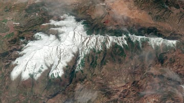 Vista desde un satélite de Sierra Nevada y Granada, el 11 de marzo del 2023.