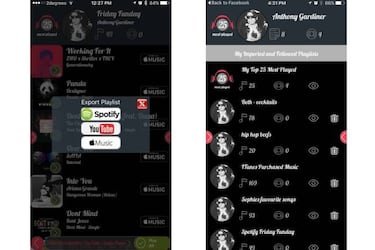 Exporta tus playlist favoritas de Spotify y Apple music con esta app