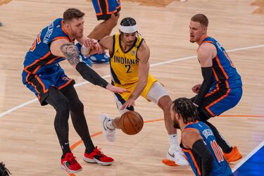 Why isn’t Julius Randle playing for the Knicks against the Pacers in Game 7?