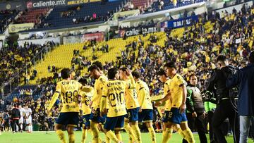 Esteban Lozano celebrate this goal 1-1 of America during the 2nd round match between America and Tijuana as part of the Liga BBVA MX, Torneo Apertura 2024 at Ciudad de los Deportes Stadium on January 16, 2024 in Mexico City, Mexico.