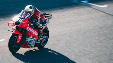 Joan Mir con la Honda durante el GP de Espa?a de MotoGP.