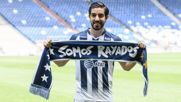 Foto durante la presentación de los nuevos refuerzos de Monterrey de cara al Apertura 2018 desde las instalaciones del estadio BBVA Bancomer.