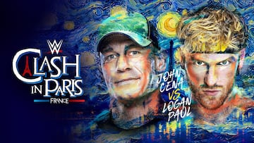 Este es el poster de Clash in Paris con John Cena y Logan Paul como protagonistas.