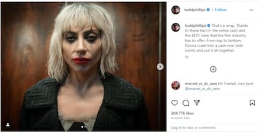 Joker: Folie a Deux termina su rodaje y los celebra con una impactante imagen de Harley Quinn