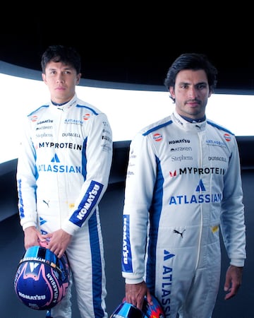 Los pilotos de Williams para 2025. Carlos Sainz y Alex Albon.