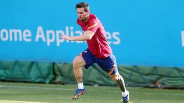 Messi hace más deberes: fue a entrenar en día libre