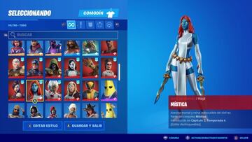 Equipamos el skin M&iacute;stica en la Taquilla