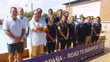 El equipo espa&ntilde;ol de nataci&oacute;n.