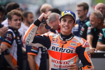 Marc Márquez ha conseguido la pole con el mejor tiempo en el circuito de Spielberg (1:23.027). El ilerdense se convierte en el piloto con más poles de MotoGP. 