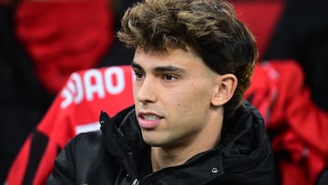 Soccer Football - Coppa Italia - Quarter Final - AC Milan v AS Roma - San Siro, Milan, Italy - February 5, 2025 AC Milan's Joao Felix REUTERS/Daniele Mascolo