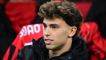 Soccer Football - Coppa Italia - Quarter Final - AC Milan v AS Roma - San Siro, Milan, Italy - February 5, 2025 AC Milan's Joao Felix REUTERS/Daniele Mascolo