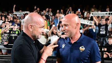 Paco López en Castalia junto a Dick Schreuder. Foto: Cádiz CF.