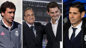 Ra&uacute;l, Casillas y Fernando Hierro, tres iconos que regresaron al Madrid tras haber tenido una salida traum&aacute;tica como futbolistas.