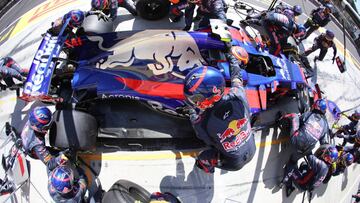 BUDAPEST, HUNGARY - JULY 30:  Carlos Sainz of Scuderia Toro Rosso and Spain during the Formula One Grand Prix of Hungary at Hungaroring on July 30, 2017 in Budapest, Hungary.  (Photo by Peter Fox/Getty Images)