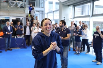 Jéssica Vall, en su despedida de la natación en activo.