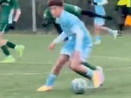 Atención al impresionante gol de un niño de 13 años de Sporting City