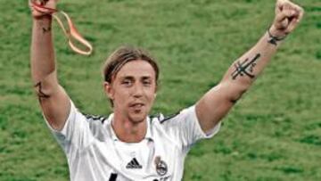 Guti tiene tres Champions y cinco Ligas