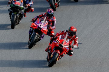 Bagnaia, con el dorsal de campen, en la pasada temporada de MotoGP.