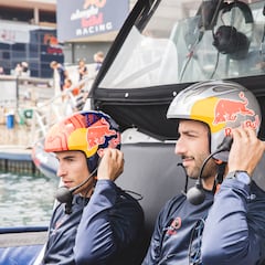 Márquez y Ricciardo se ponen a prueba en el mar
