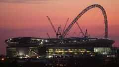 Im&aacute;genes de las obras del nuevo estadio de Wembley en el a&ntilde;o 2006.