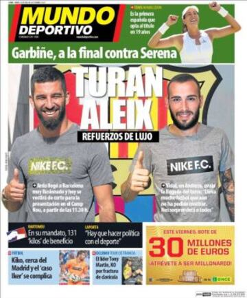 Portadas de la prensa deportiva