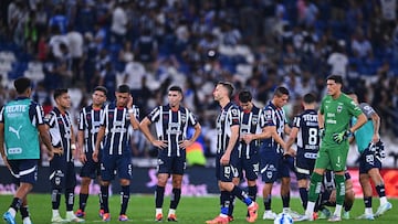 during the 6th round match between Monterrey and Toluca as part of the Liga BBVA MX, Torneo Apertura 2024 at BBVA Bancomer Stadium on August 31, 2024 in Monterrey, Nuevo Leon, Mexico.